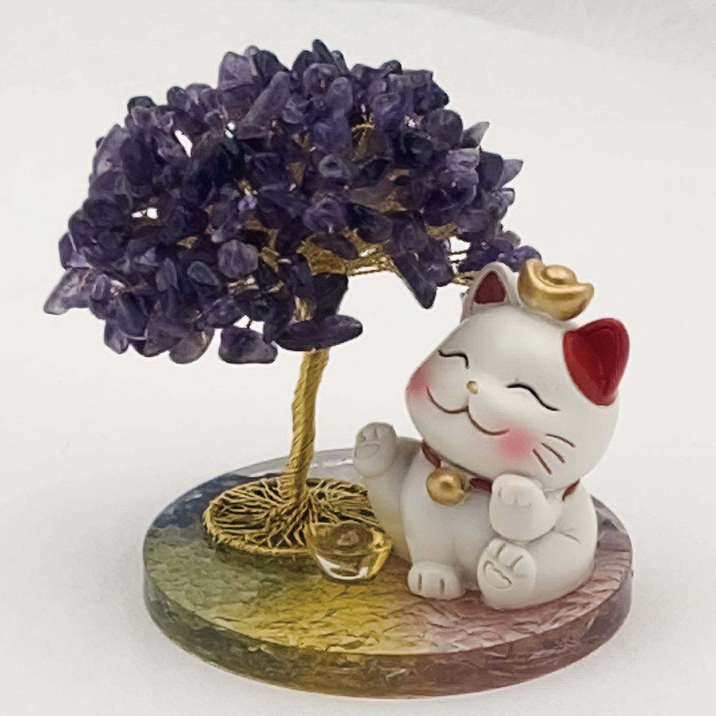 Amethyst Lucky Love Crystal Tree U @ Love Paradise Series