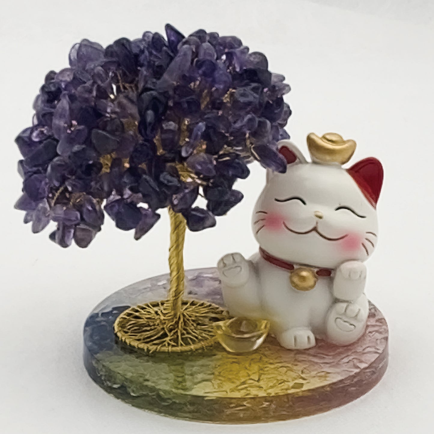 Amethyst Lucky Love Crystal Tree U @ Love Paradise Series