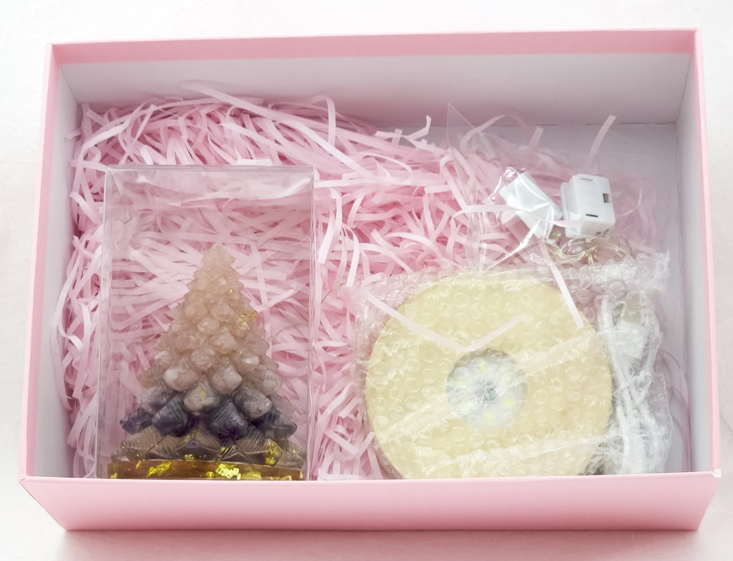 Rose quartz Amethyst Christmas Crystal Tree @ First Love Series
