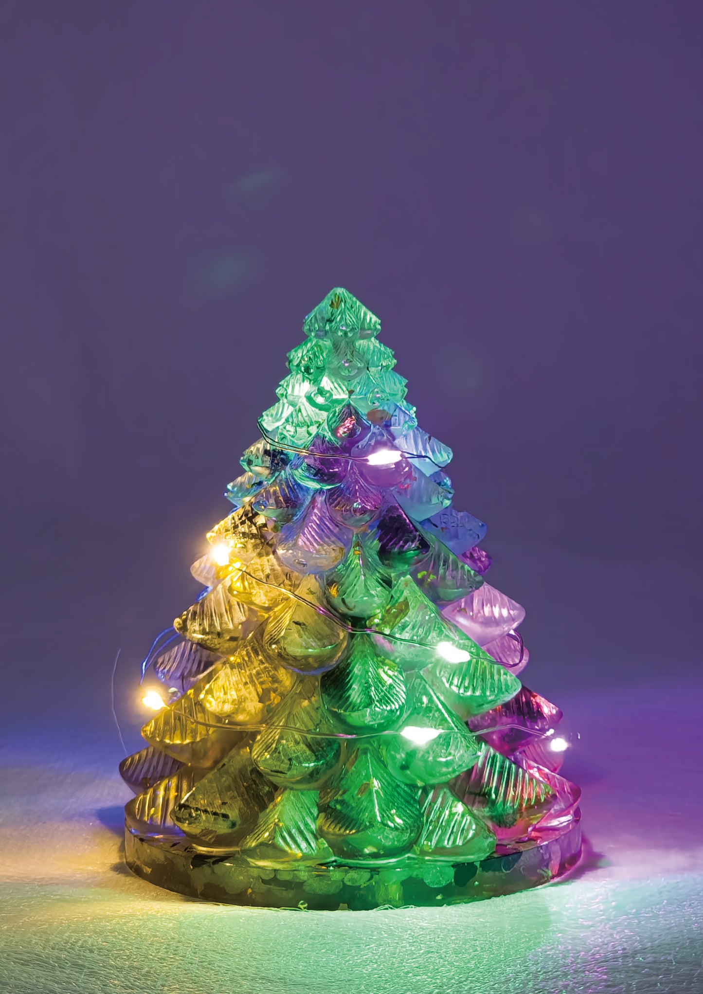 Black Rutilated Quartz Christmas Crystal Tree @ First Love Series
