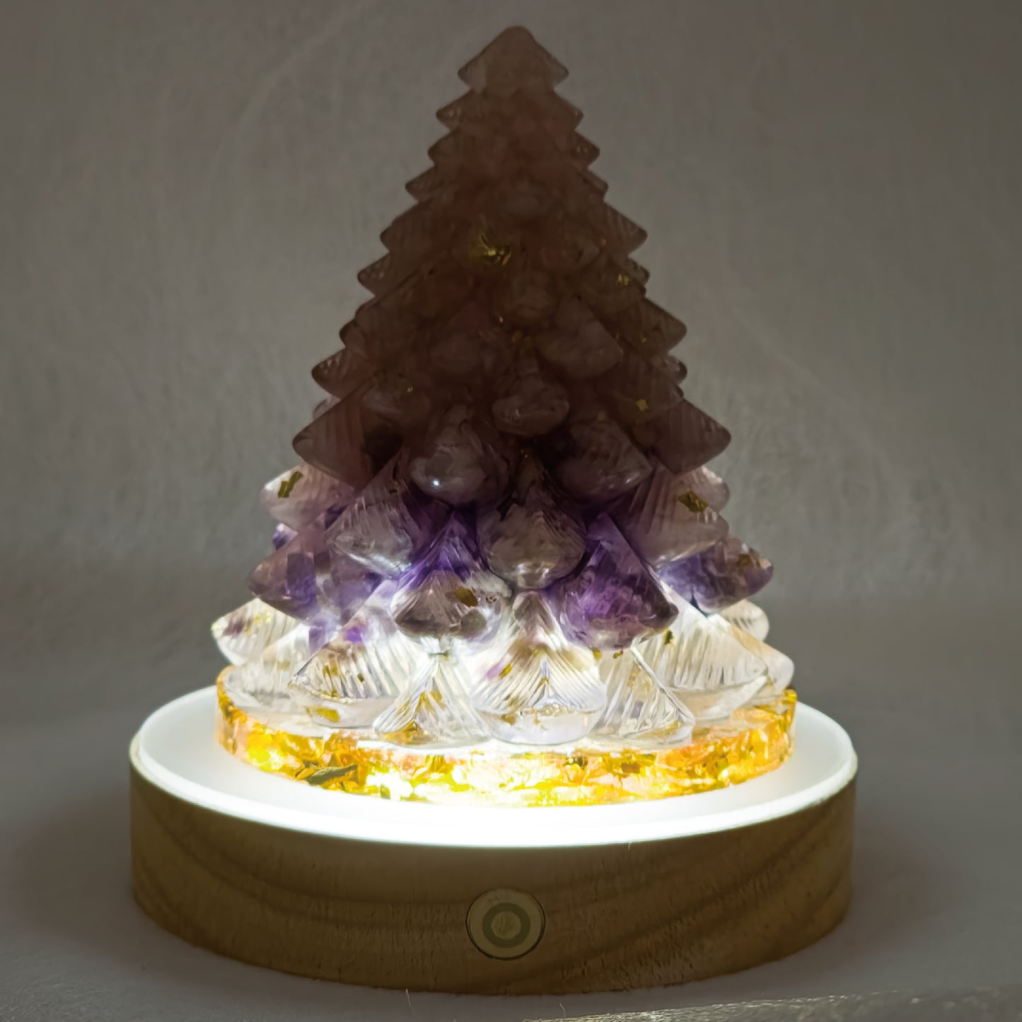 Rose quartz Amethyst Christmas Crystal Tree @ First Love Series