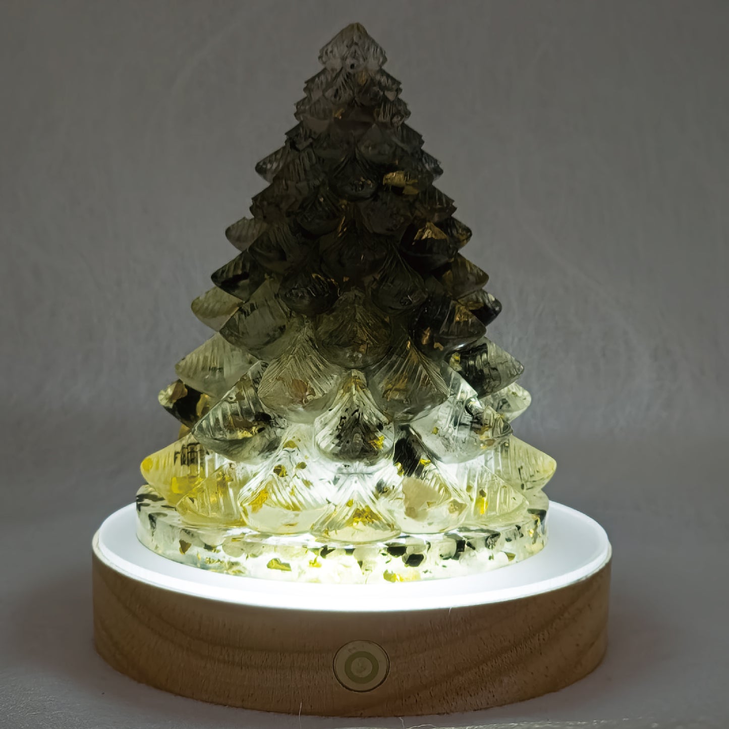 Black Rutilated Quartz Christmas Crystal Tree @ First Love Series