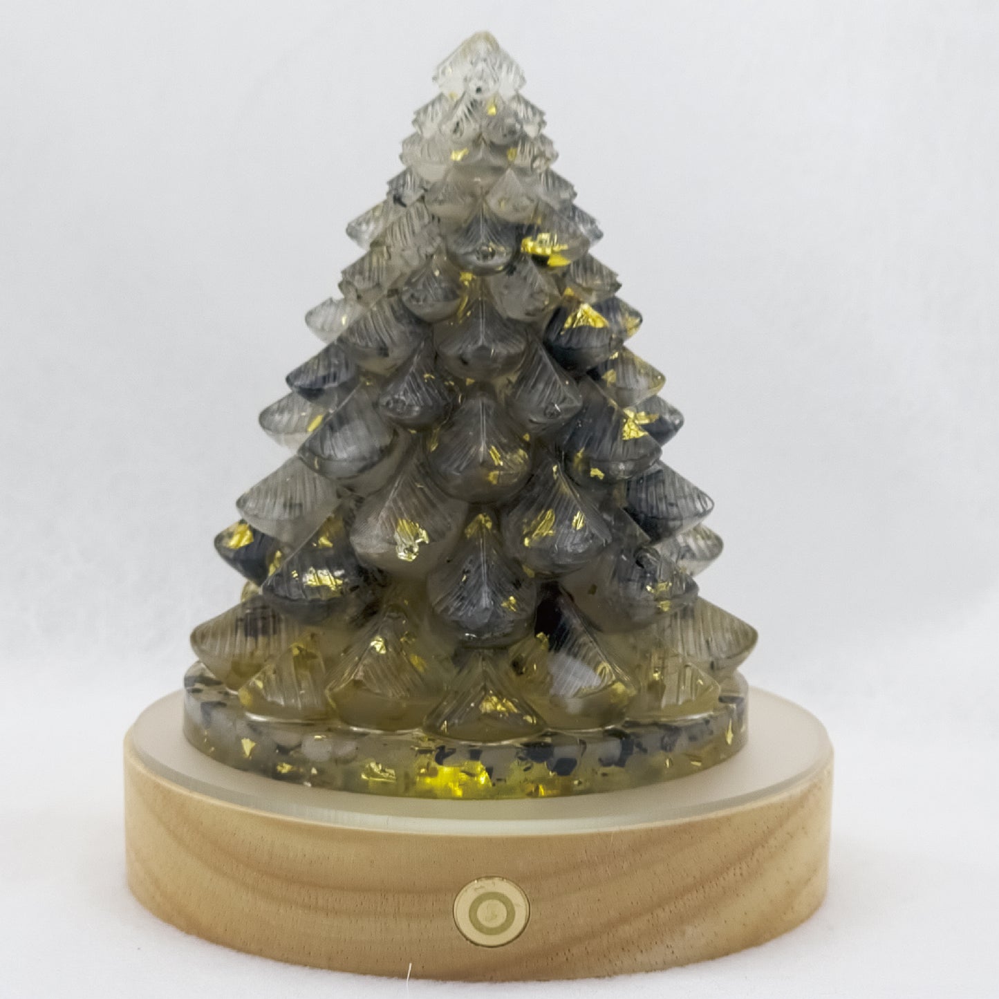 Black Rutilated Quartz Christmas Crystal Tree @ First Love Series