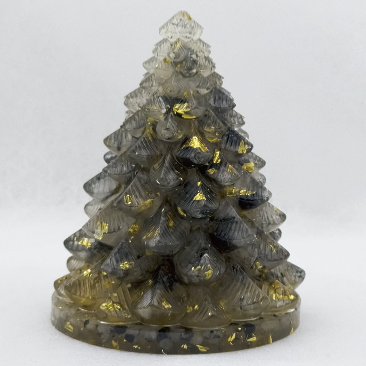 Black Rutilated Quartz Christmas Crystal Tree @ First Love Series