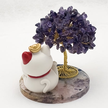 Amethyst Lucky Love Crystal Tree Q @ Lucky Love Series