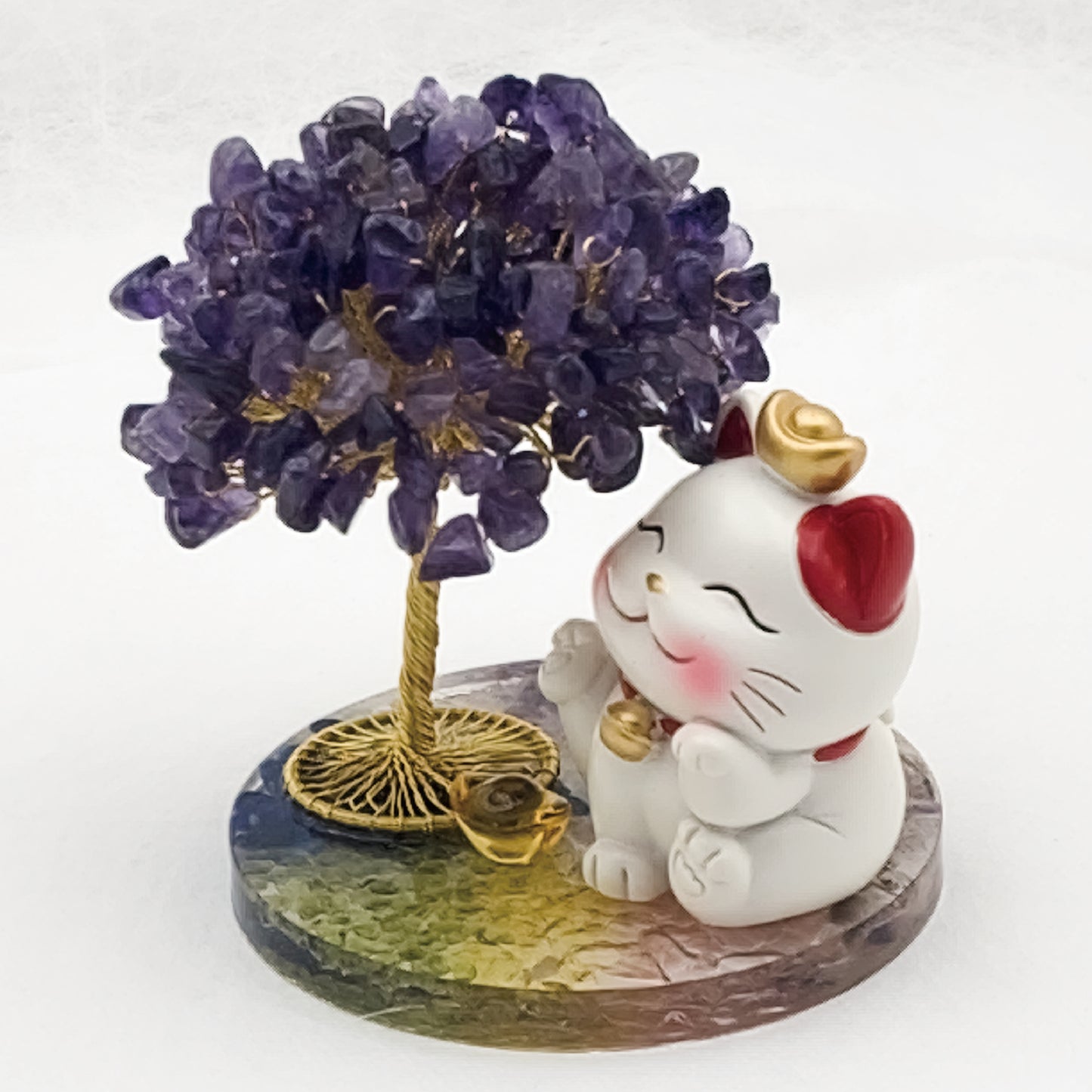 Amethyst Lucky Love Crystal Tree Q @ Lucky Love Series