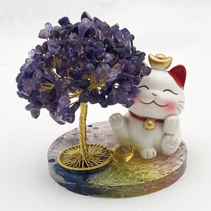 Amethyst Lucky Love Crystal Tree Q @ Lucky Love Series
