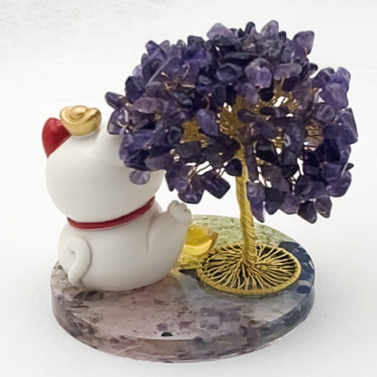 Amethyst Lucky Love Crystal Tree Q @ Lucky Love Series