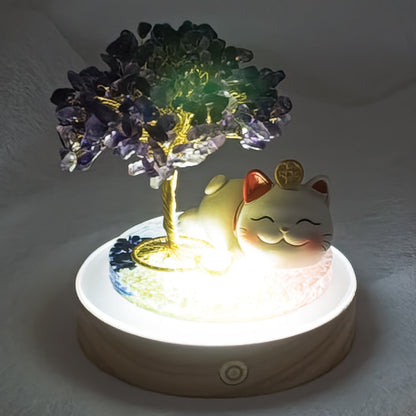 Amethyst Lucky Love Crystal Tree I @ Love Paradise Series