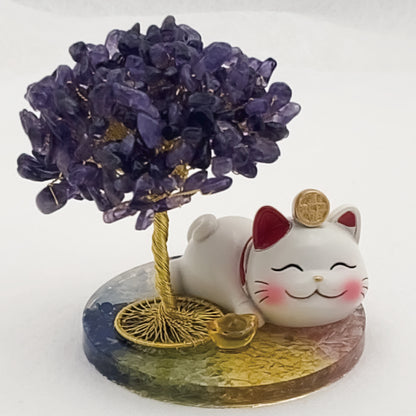 Amethyst Lucky Love Crystal Tree I @ Love Paradise Series